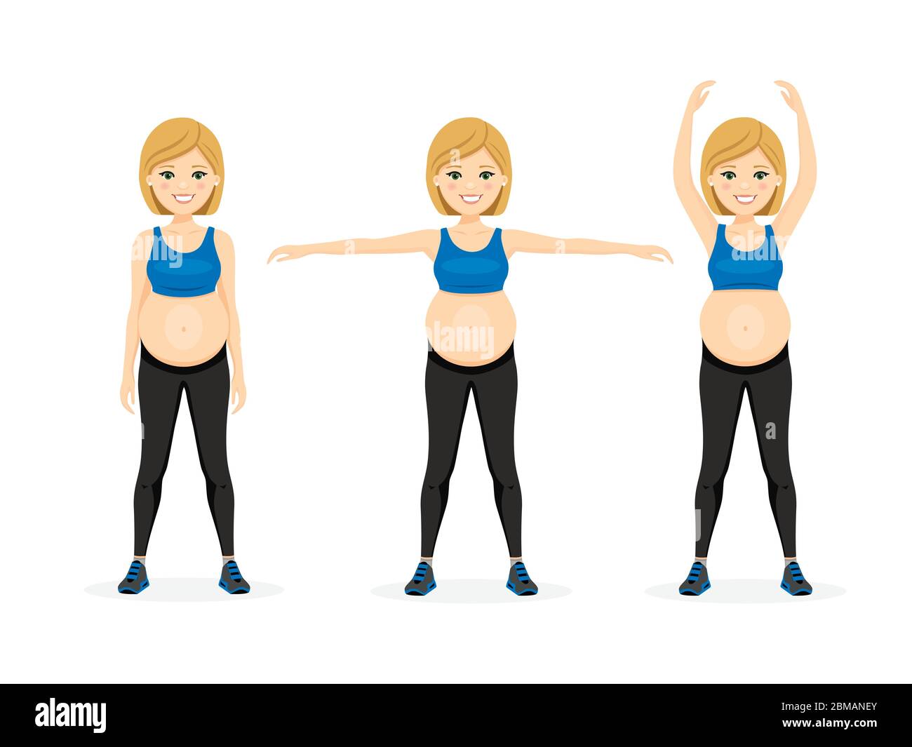 Young beautiful pregnancy woman. Fitness healthy lifestyle. Prenatal exercise. Isolated vector illustration Stock Vector Image & Art - Alamy Young beautiful pregnancy woman. Fitness healthy lifestyle. Prenatal exercise. Isolated vector illustration Stock Vector Image & Art - Alamy