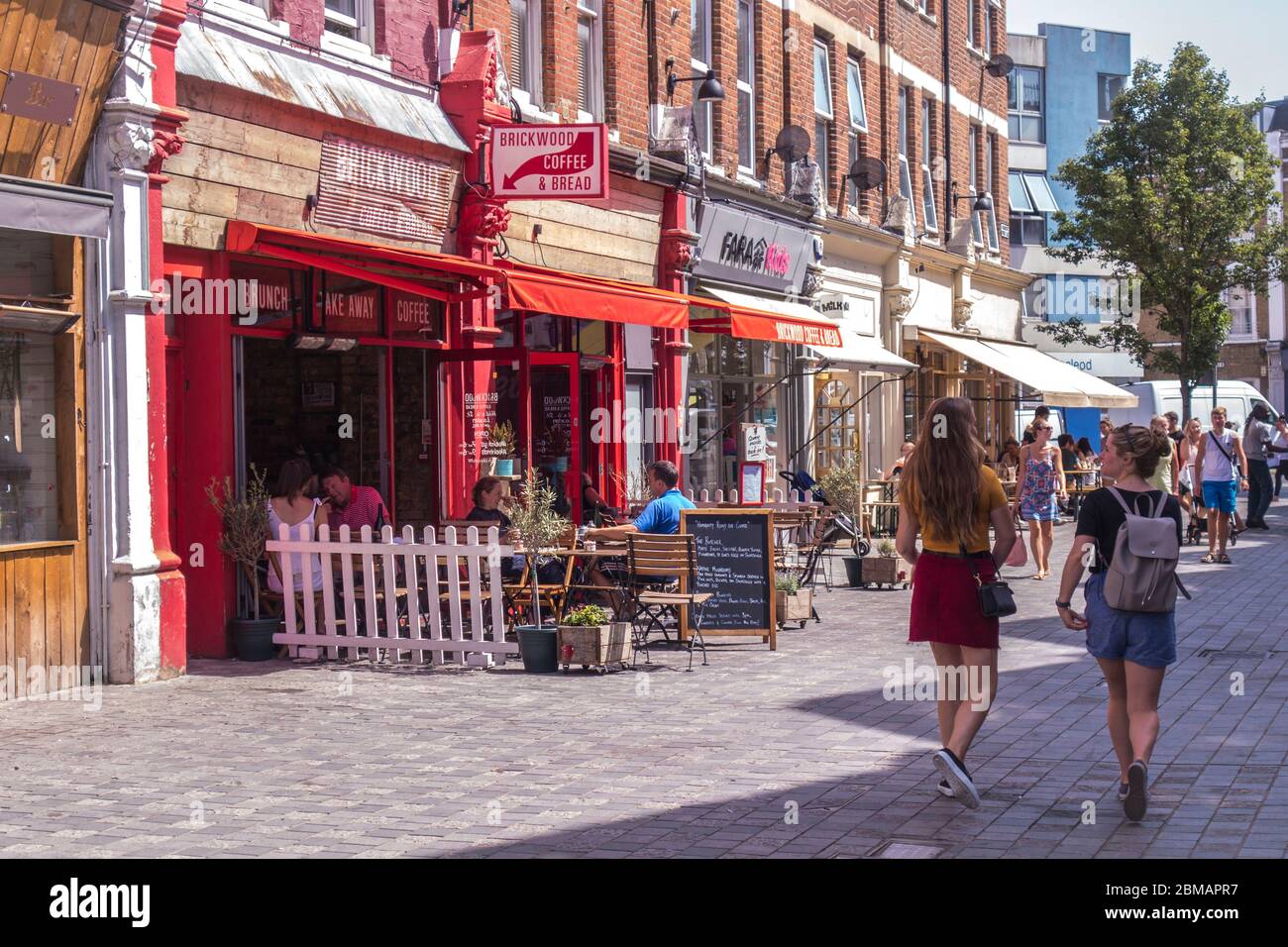 LONDON High street shopping scene in Balham, an area of south west