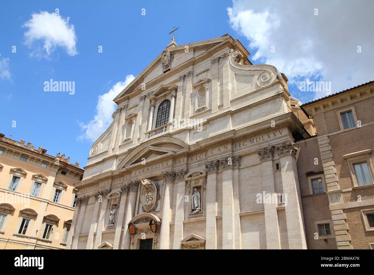 Rome, Italy. Church of the Gesu (Italian: Chiesa del Gesu) - mother ...
