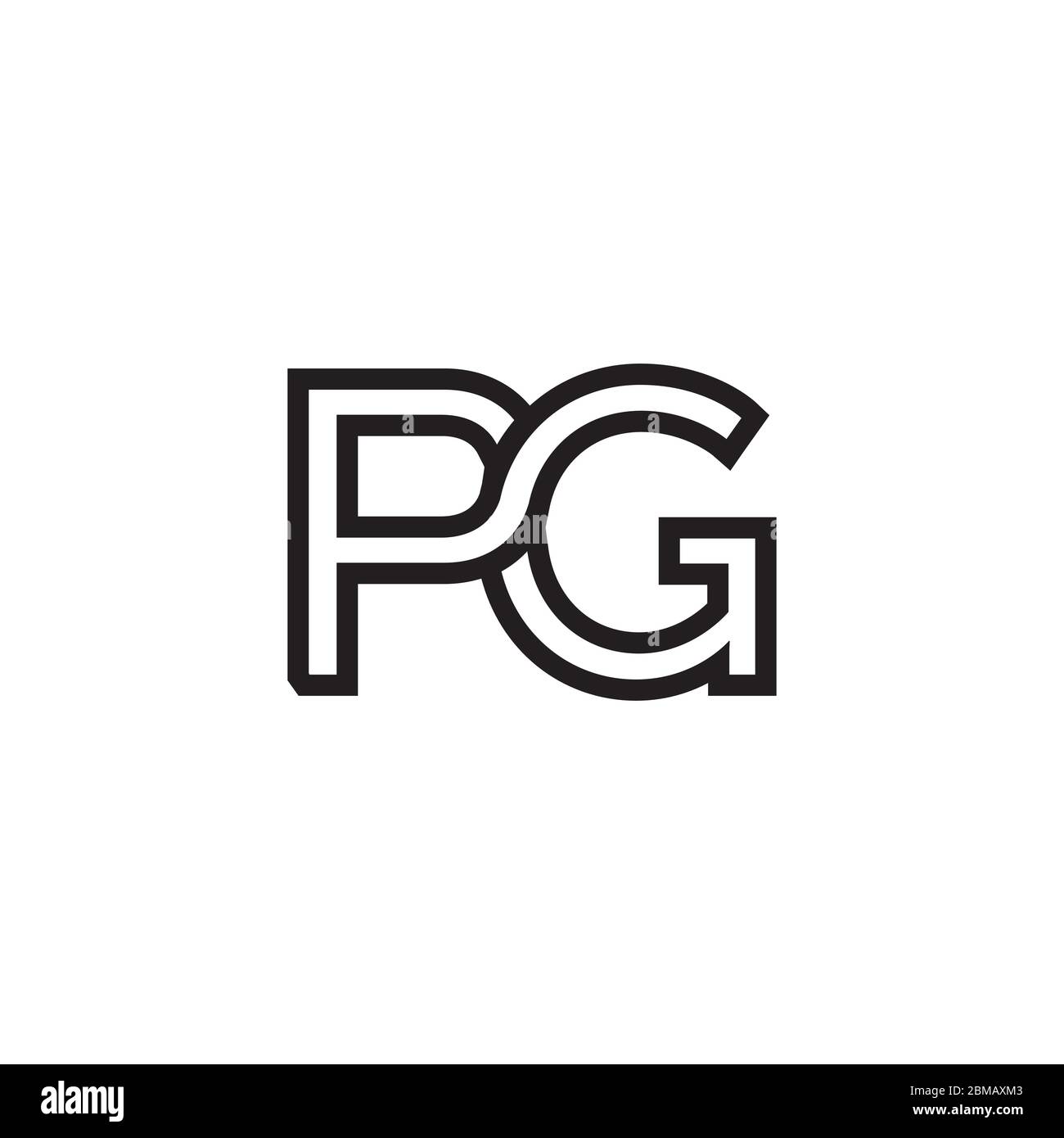 P G lines leter icon symbol vector Stock Vector Image & Art - Alamy