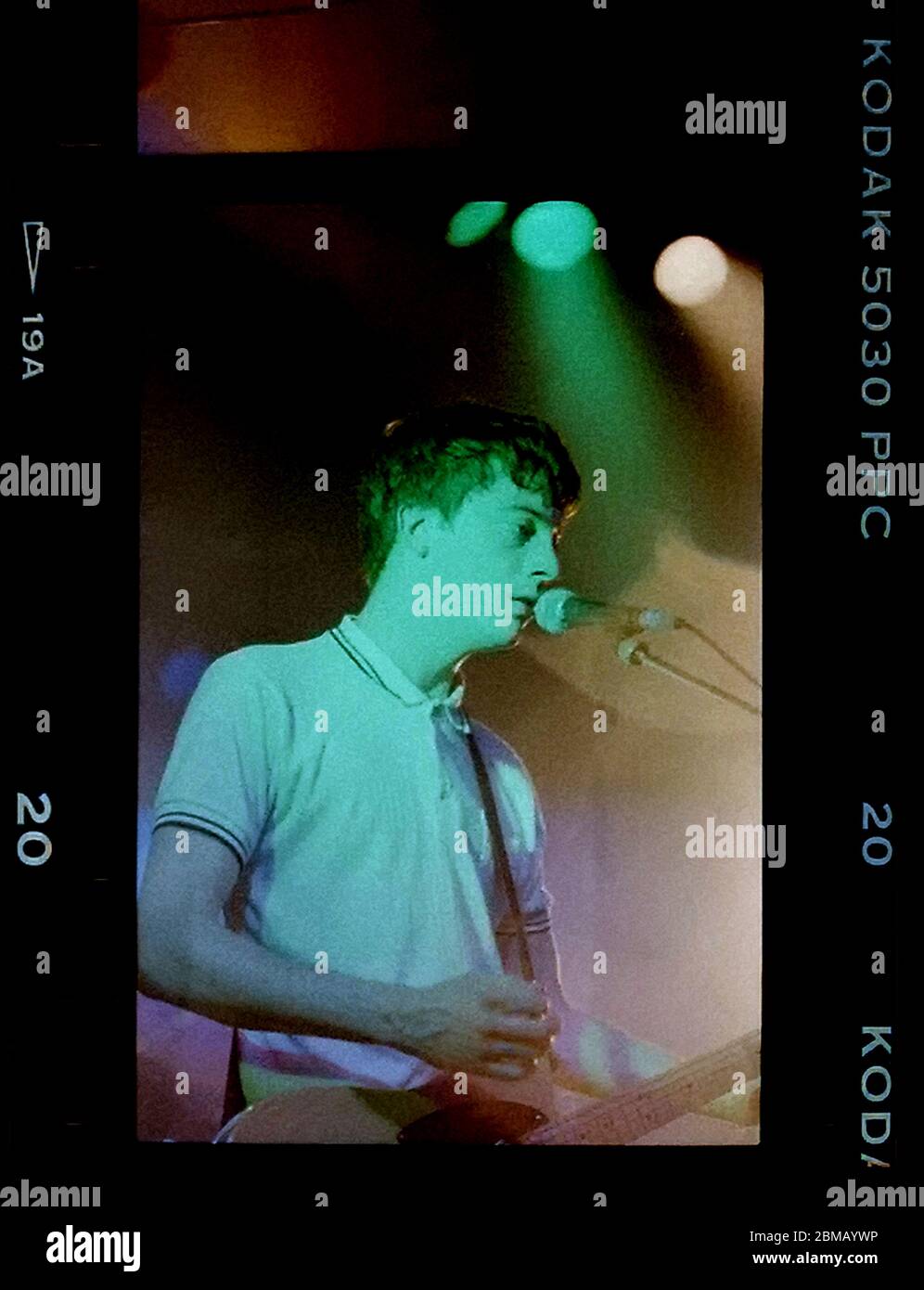 Graham Coxon performing live with Blur at the Event in Brighton. May 23 1994 Stock Photo