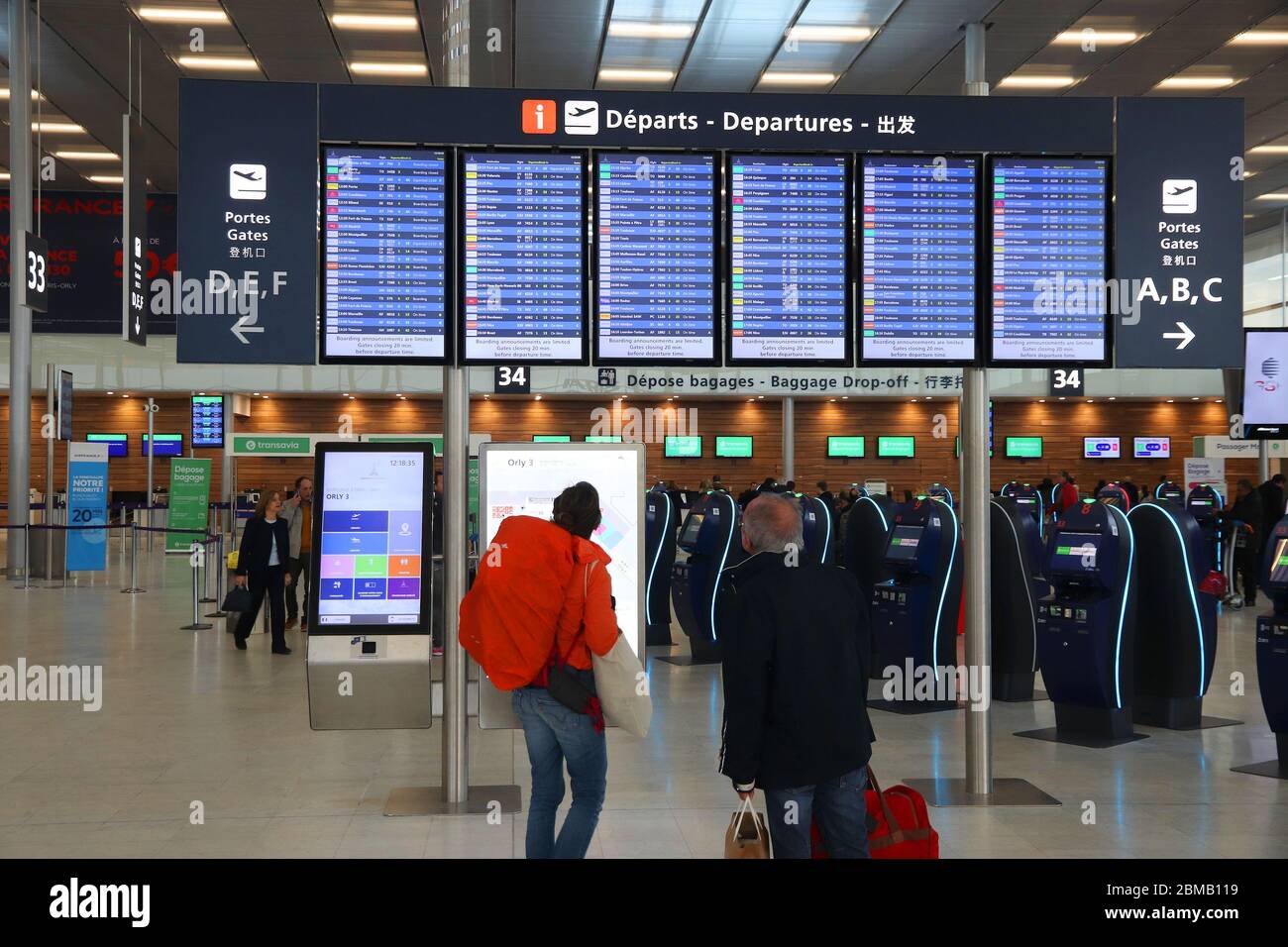 PARIS, FRANCE - NOVEMBER 29, 2019: Passengers visit Paris Orly airport in  France. It is the 2nd busiest airport in France Stock Photo - Alamy
