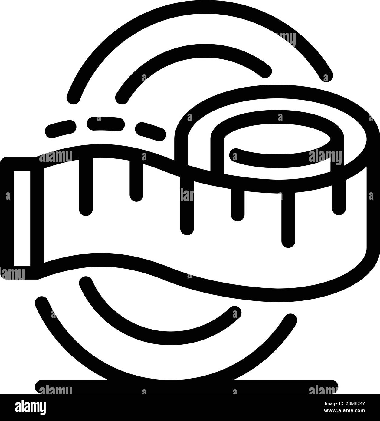 Measure tape icon, outline style Stock Vector Image & Art - Alamy