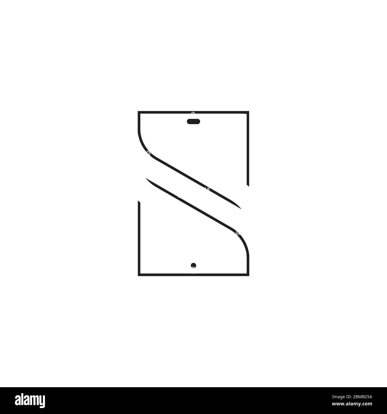 elegant smartphone lines icon vector illustration Stock Vector Image ...