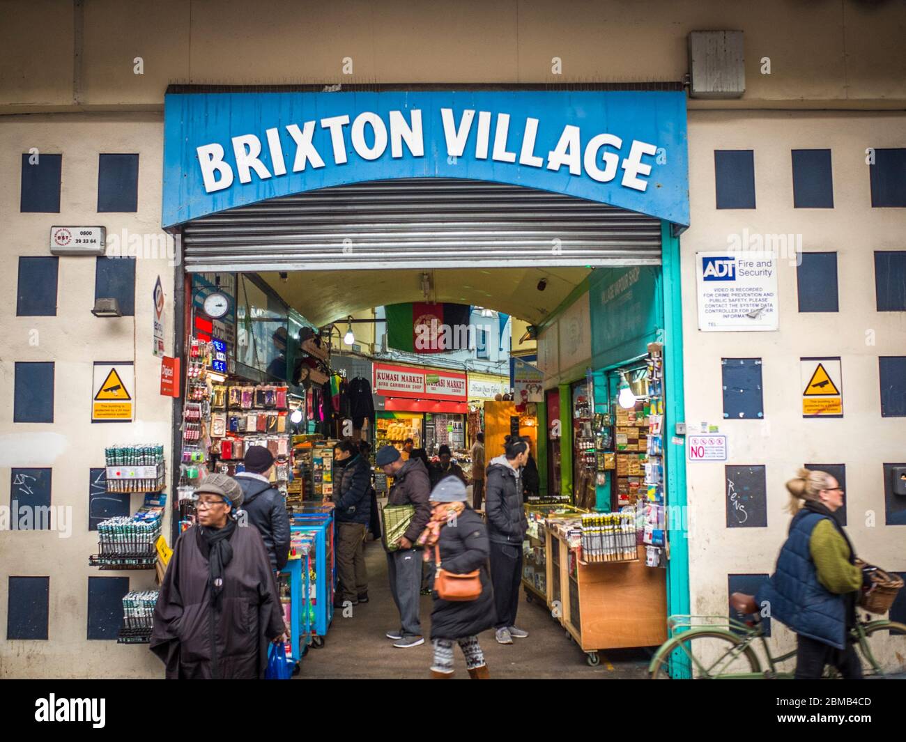 LONDON Brixton Village, part of Brixton Market an indoor hall of food stalls, bars and shops