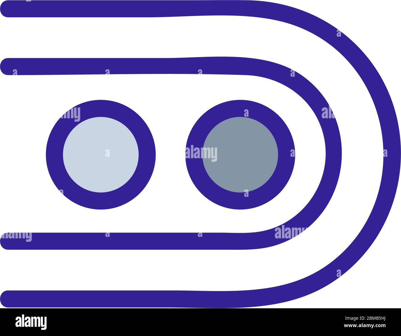 twin engine conveyor icon vector outline illustration Stock Vector ...
