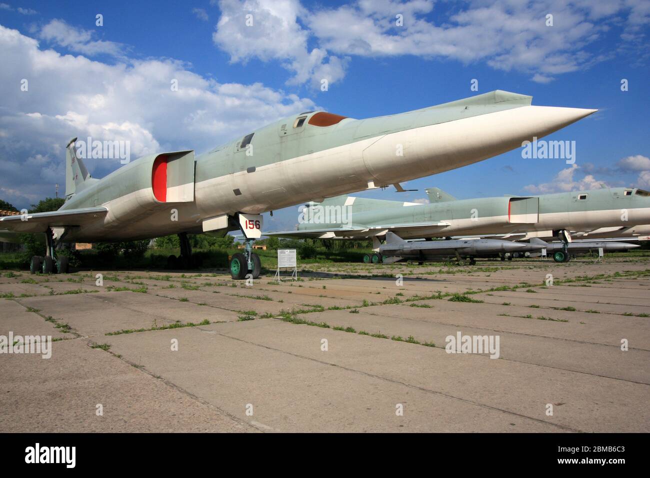 Exterior view of a Tupolev Tu22M "Backfire" supersonic longrange strategic and maritime strike