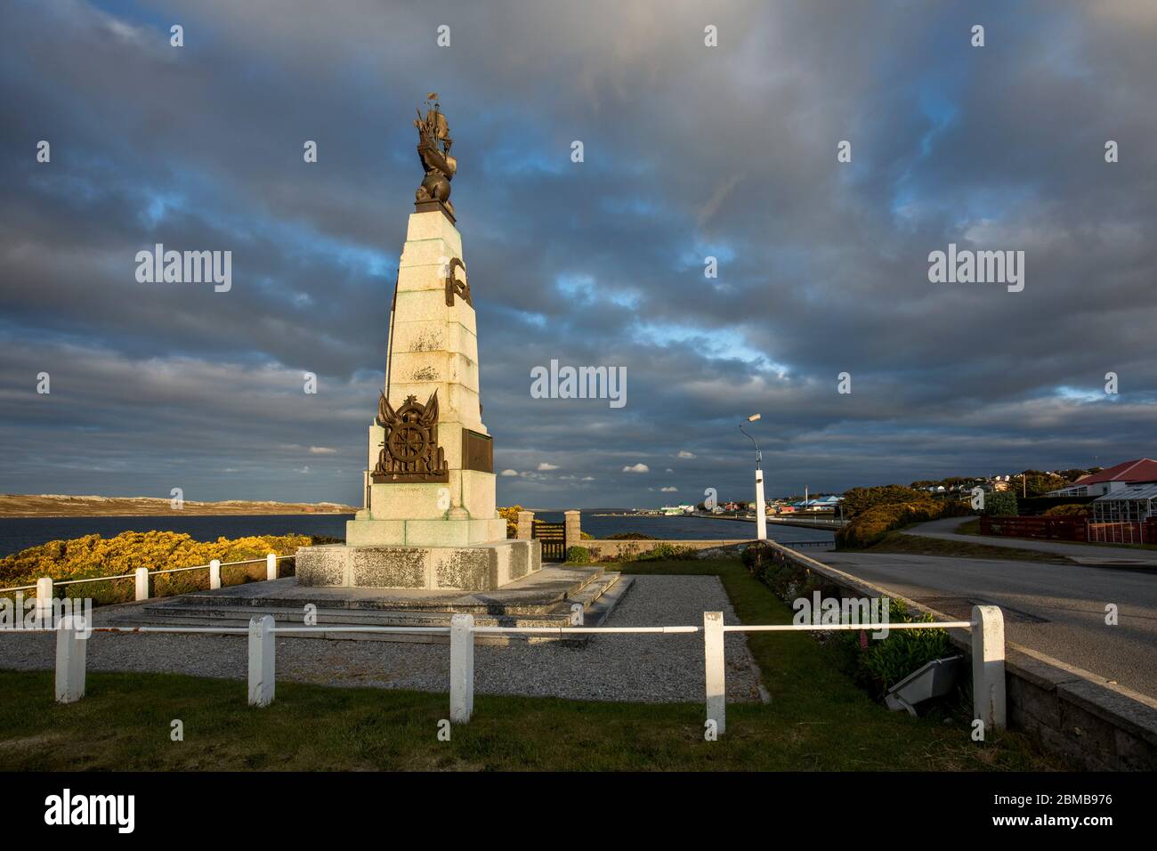 Stanley; World War One Memorial; Falkland Stock Photo