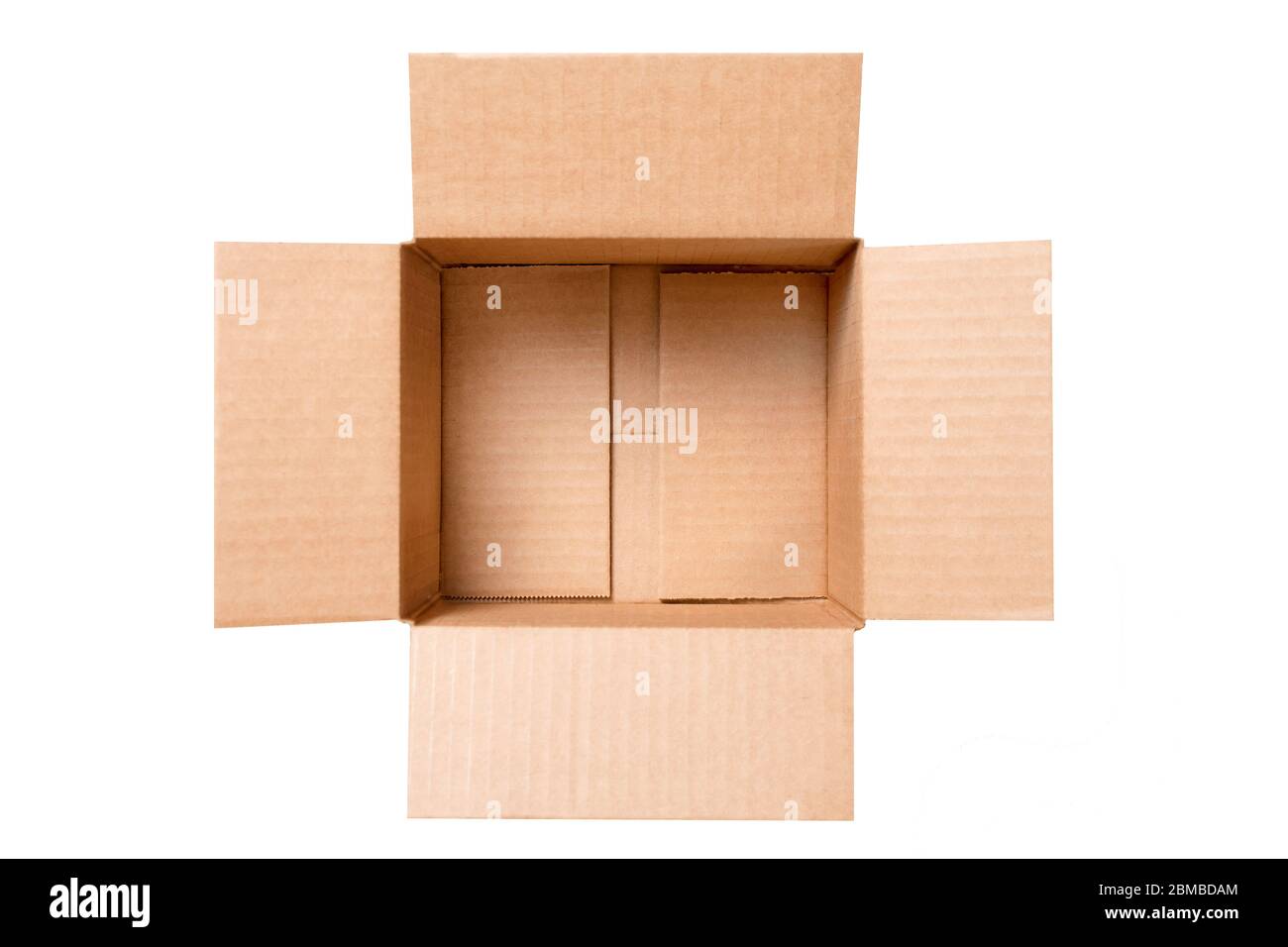 Open Empty Rectangular Cardboard Box Isolated On White Background Mockup For Design And Advertising Brown Craft Paper Or Carton Box Mock Up Top Stock Photo Alamy