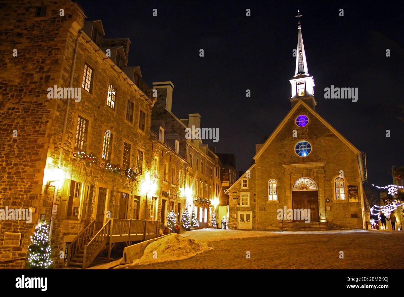 Quebec City incredible winter wonderland in Canada Stock Photo - Alamy