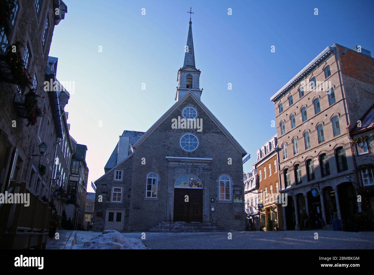 Quebec City incredible winter wonderland in Canada Stock Photo - Alamy