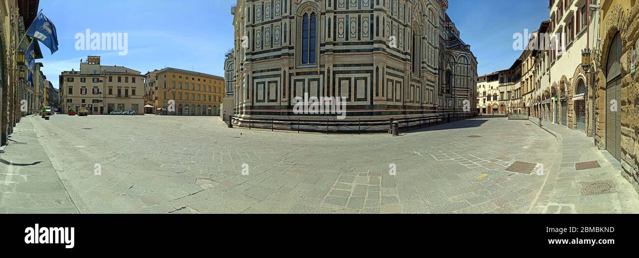 Italy, Tuscany, Florence,the cathedral square and church. Stock Photo