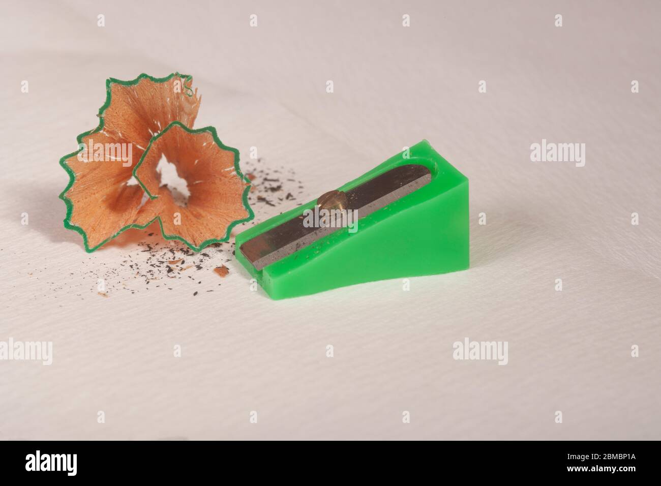 pencil sharpener waste close up Stock Photo Alamy