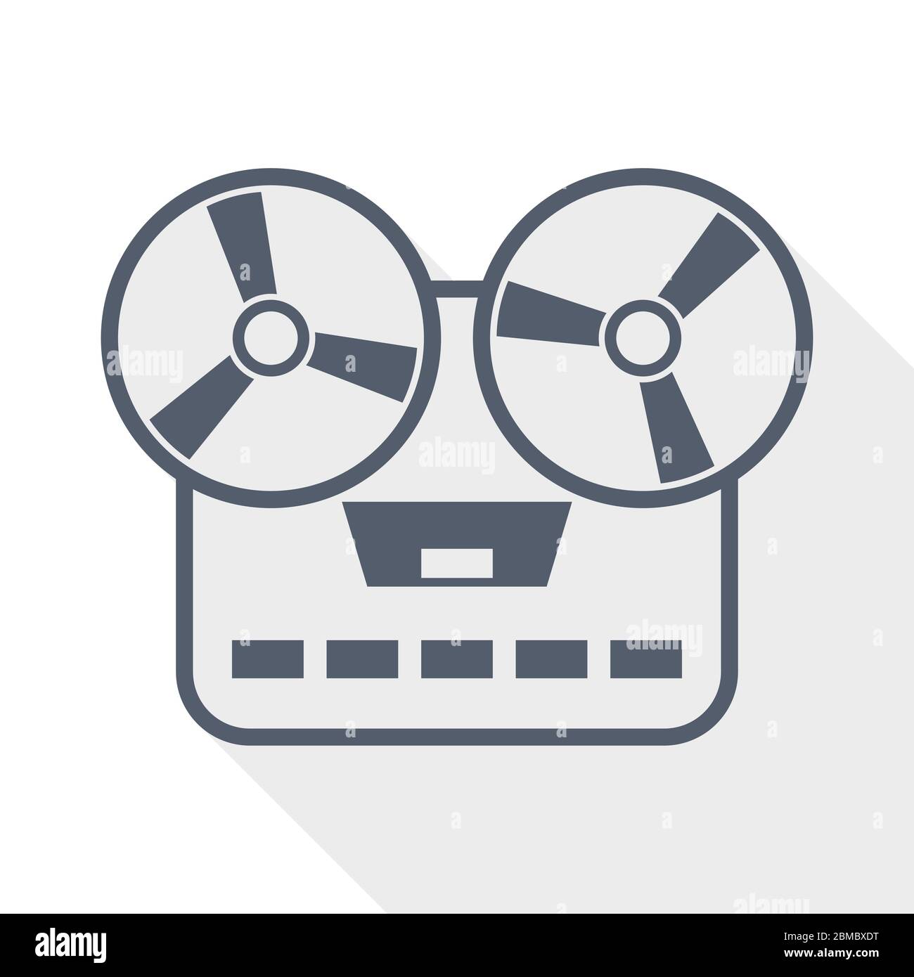 Music recorder, audio equipment flat design vector icon Stock Vector ...