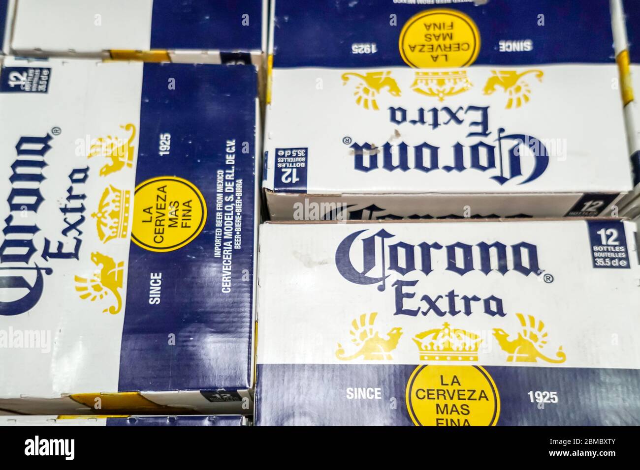 Boxes Of Corona Extra Beer Concept Alcohol Prohibition During Corona Virus In South Africa Stock Photo Alamy