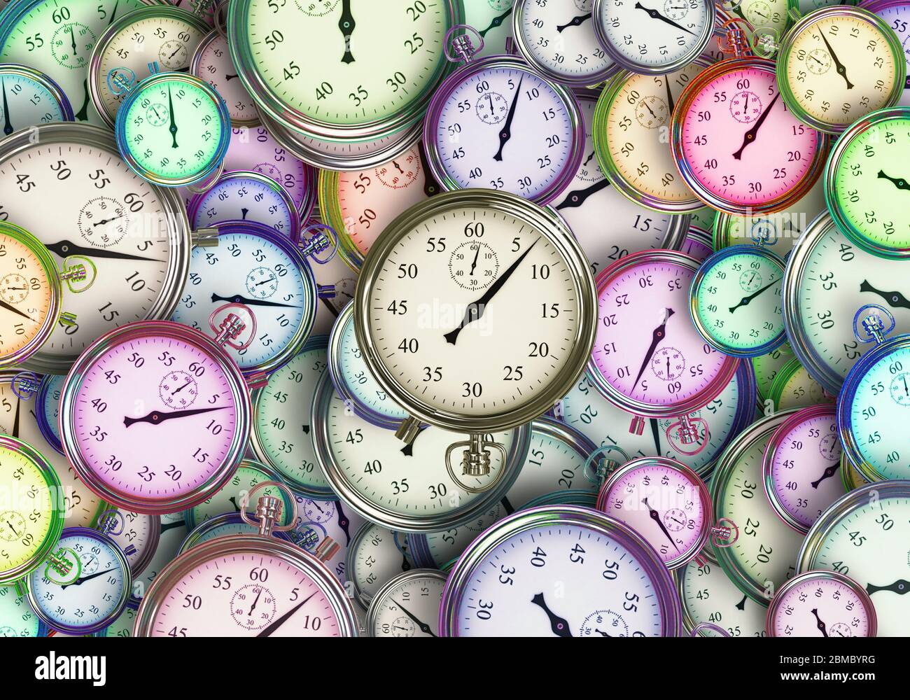 3d Rendering Illustration Of The Concept Of Time Stock Photo Alamy