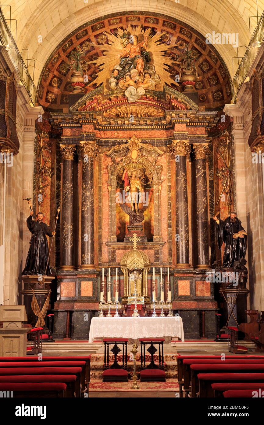 San Jorge Church, La Coruna City, Galicia, Spain, Europe Stock Photo