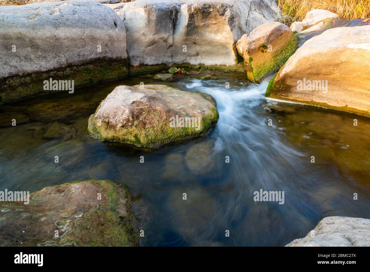 A stream in the rocks Stock Photo