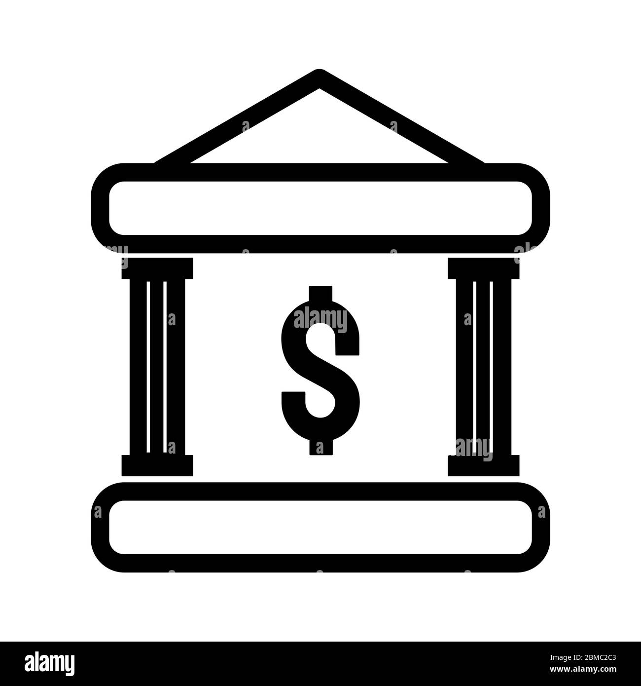 Bank building vector icon. EPS vector icon Stock Vector Image & Art - Alamy