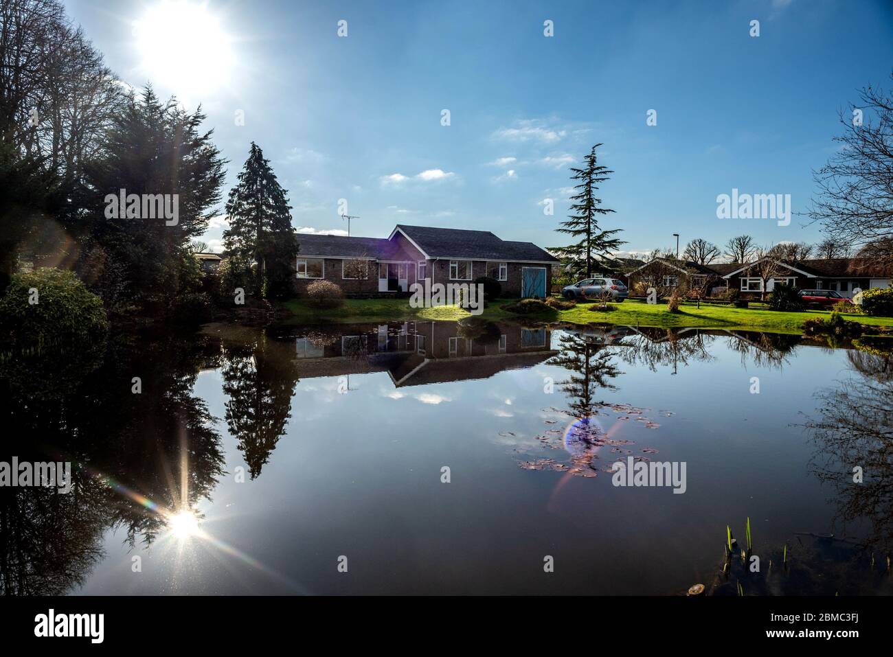 Henfield UK Fabians Way and Broomfield Road junction Stock Photo Alamy