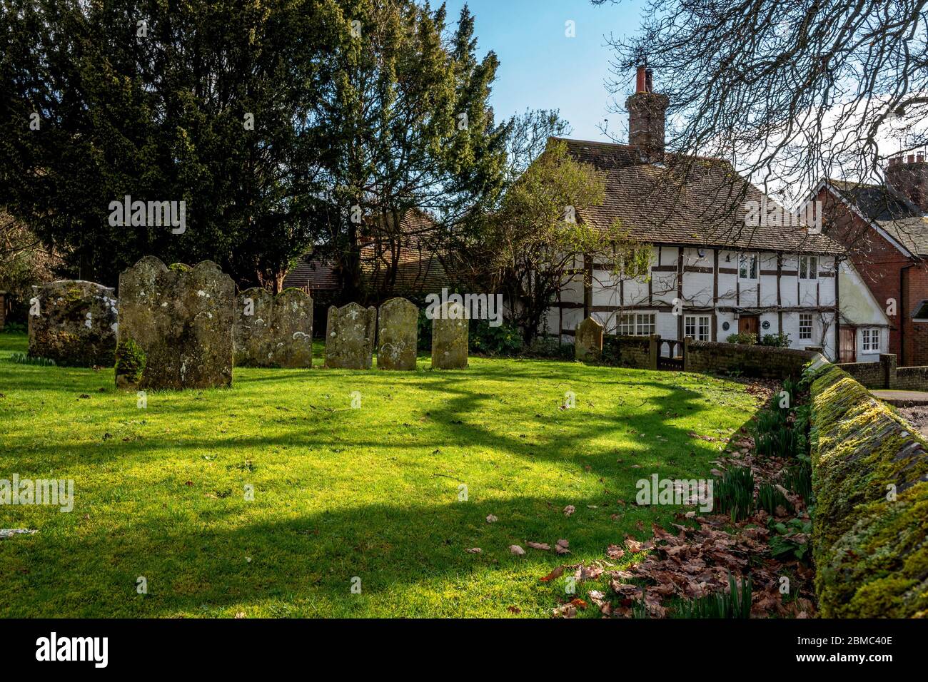 Henfield UK The Old Tudor House Stock Photo Alamy