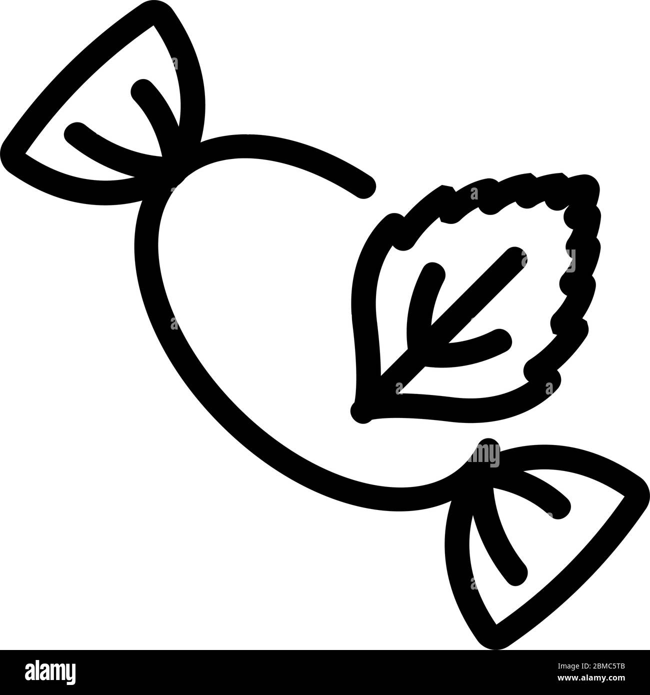 peppermint candy icon vector outline illustration Stock Vector Image