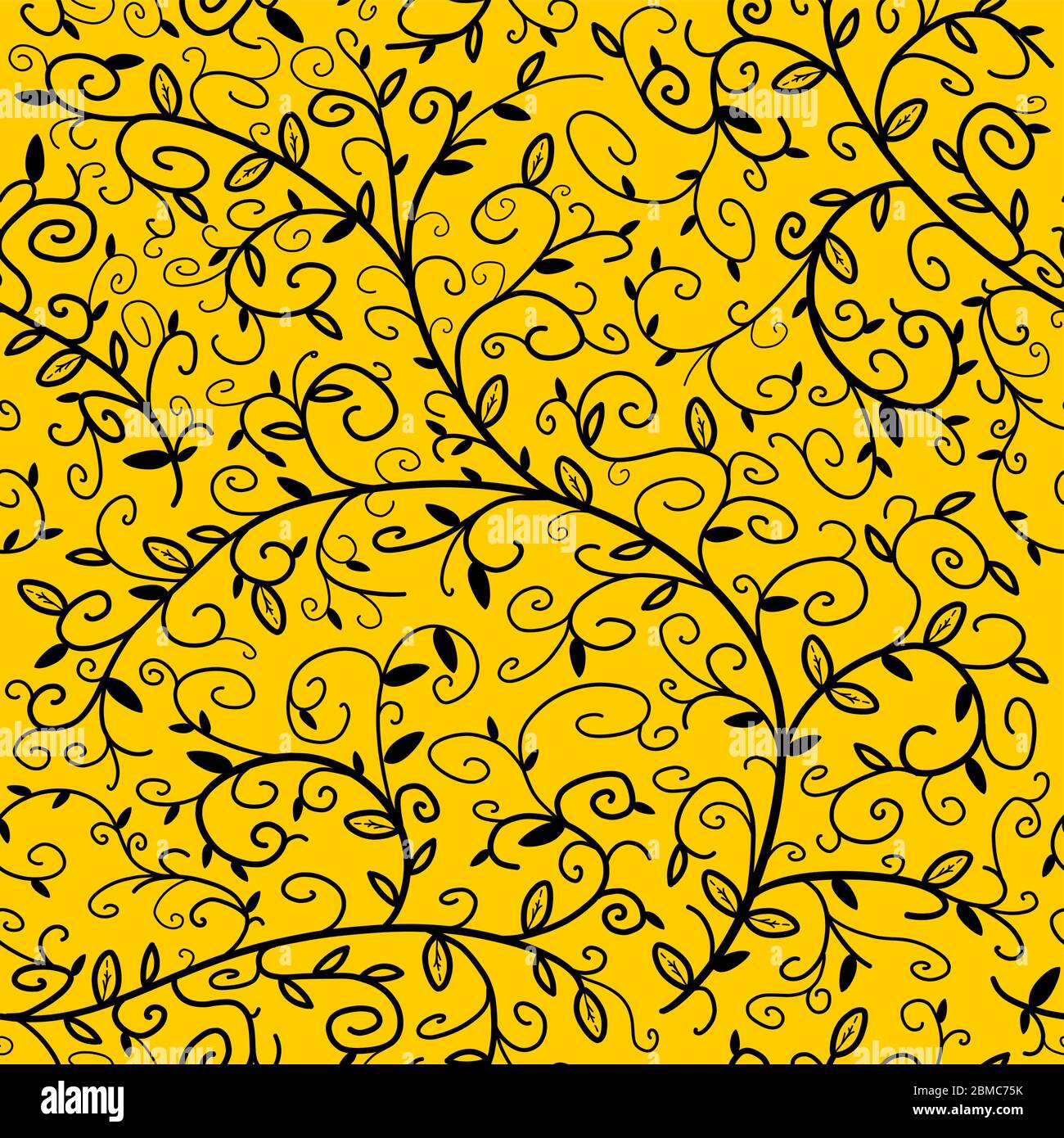 Seamless floral ornament texture. Background ornate repeating plant pattern. Stock Vector