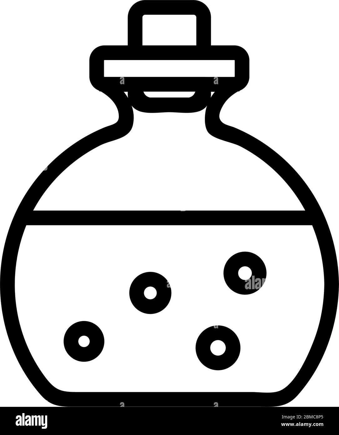 bottle with aromatic liquid icon vector outline illustration Stock ...