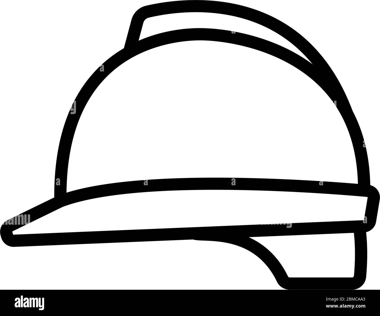 safety helmet icon vector outline illustration Stock Vector Image & Art