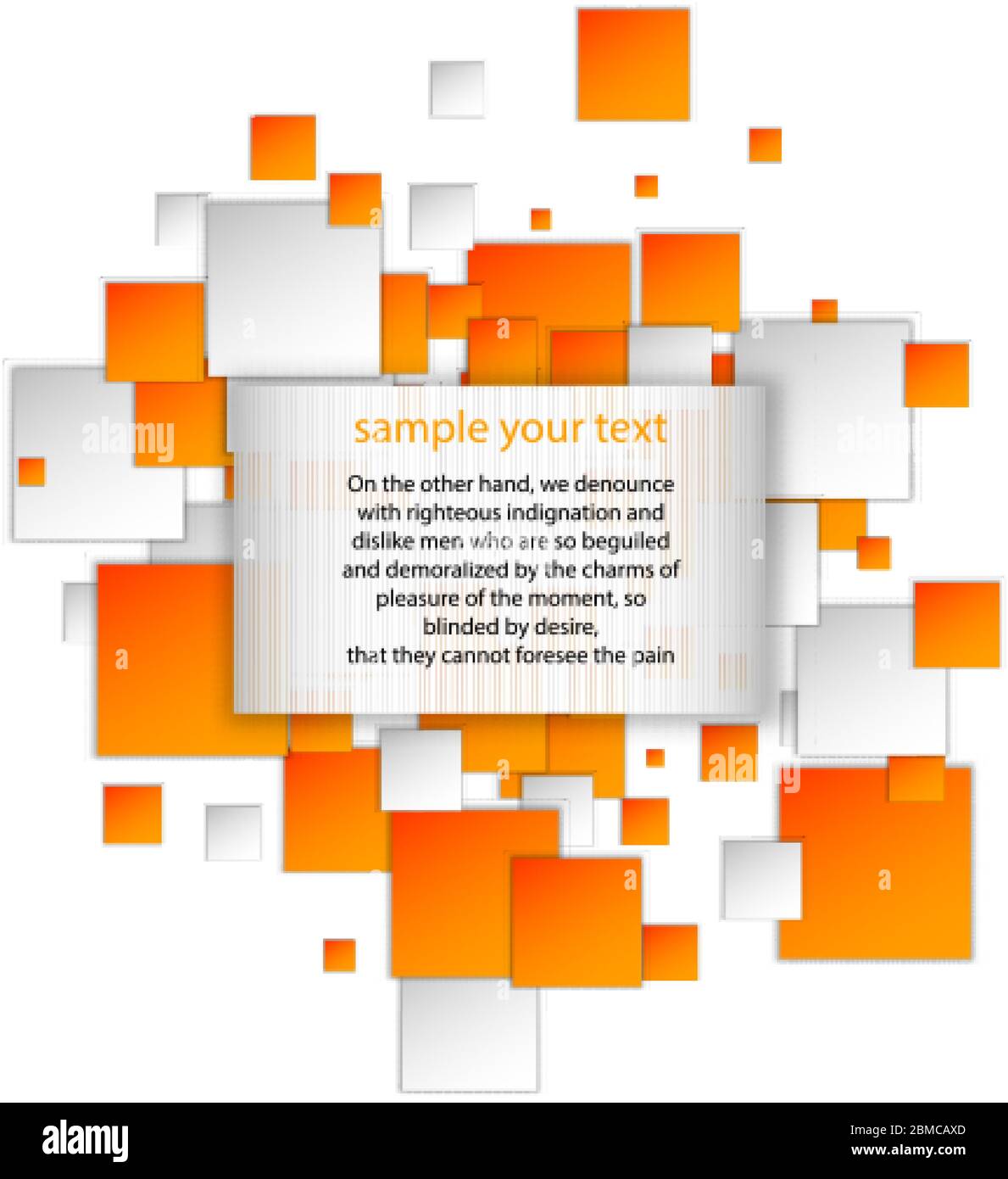 Modern orange and grey geometric background with abstract style Stock ...