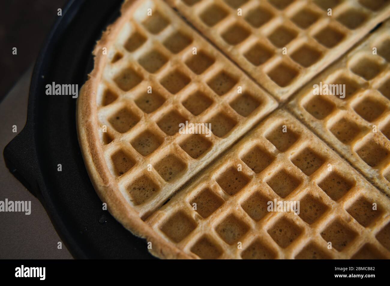 Homemade Healthy Waffles, Paleo and Gluten Free Stock Photo Alamy