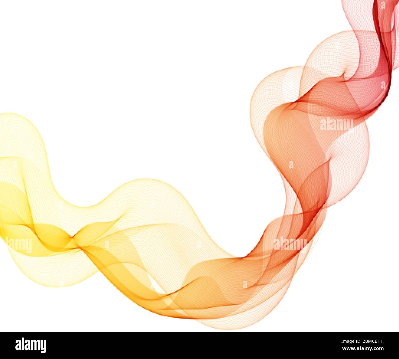 Smooth wave flow. Color wave. abstract design. Stock Vector