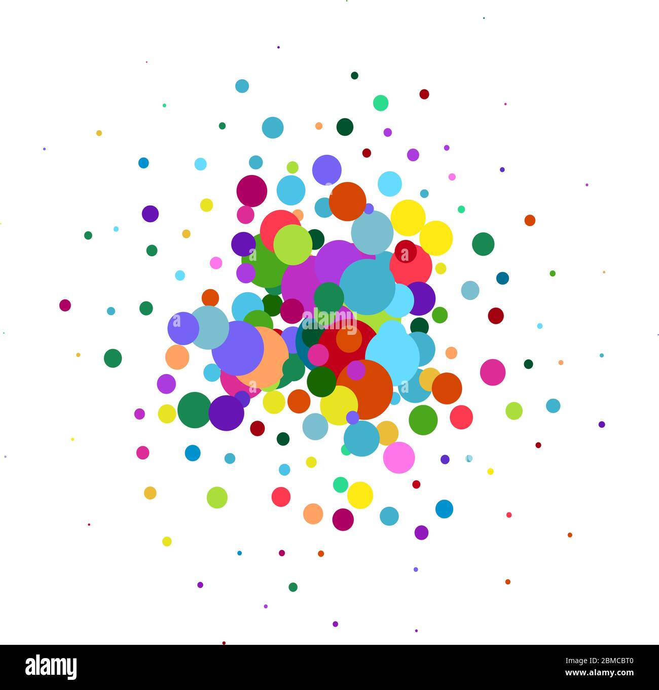 vector background with colored circles Stock Vector