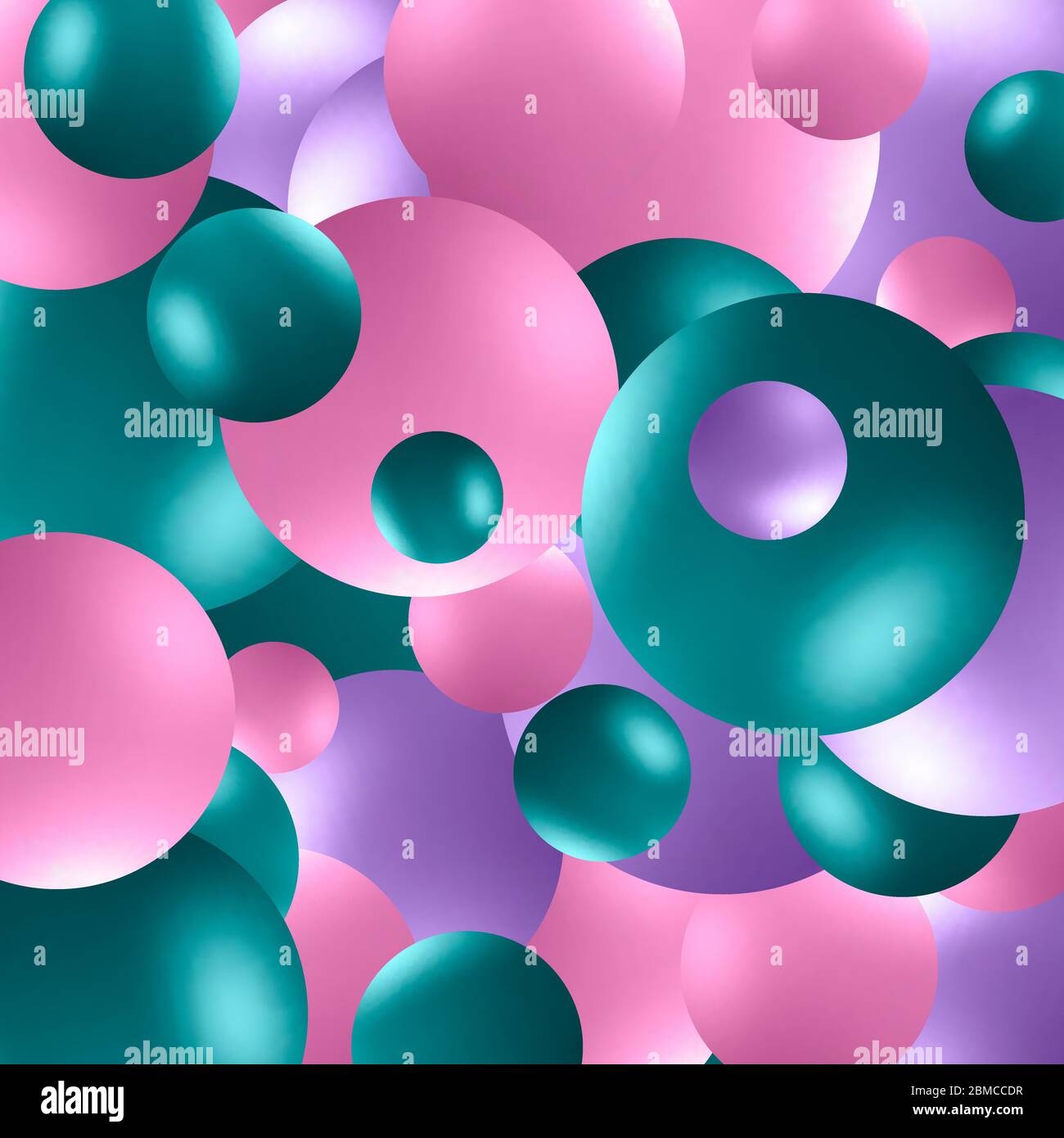 Colored balls background. Vector eps 10. 3d pink an blue balls Stock Vector