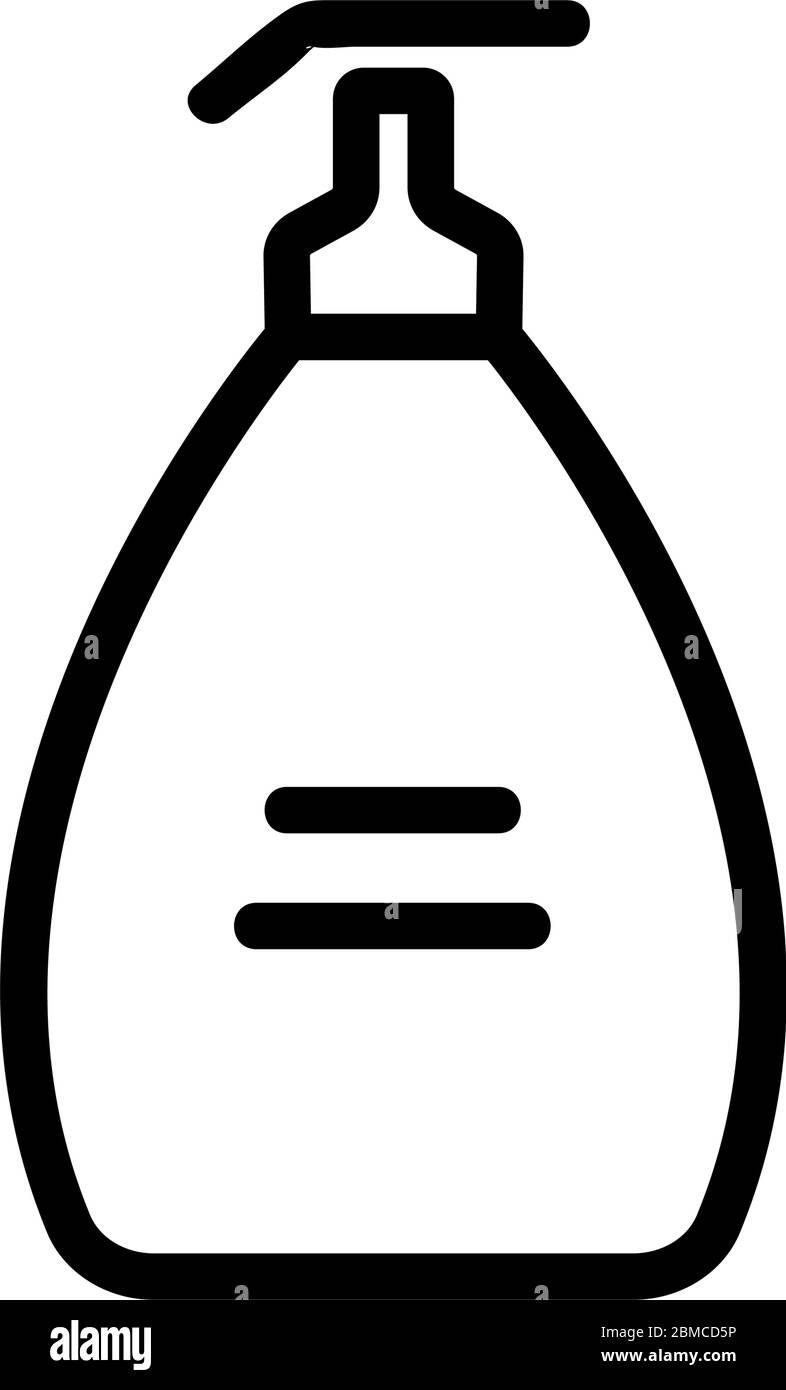 aroma liquid soap with dispenser icon vector outline illustration Stock ...