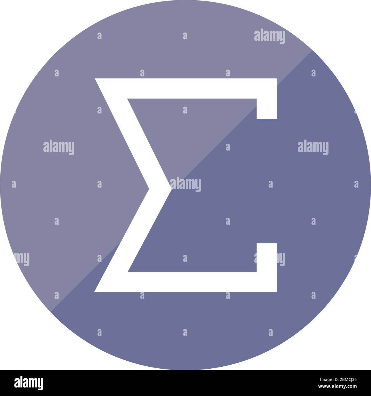 sum of flat style icon design, Math finance and education theme Vector ...
