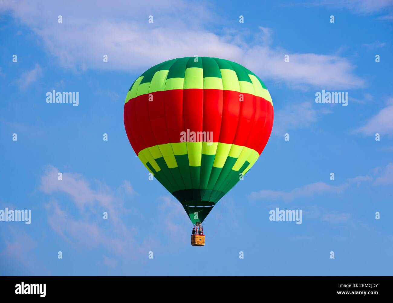 Colorful hot air balloon flying in the sky Stock Photo - Alamy