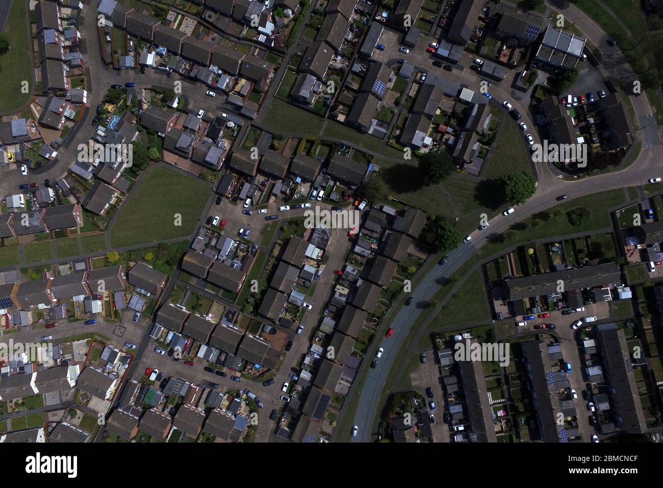 Aerial view of Sutton Park, Hull Stock Photo Alamy