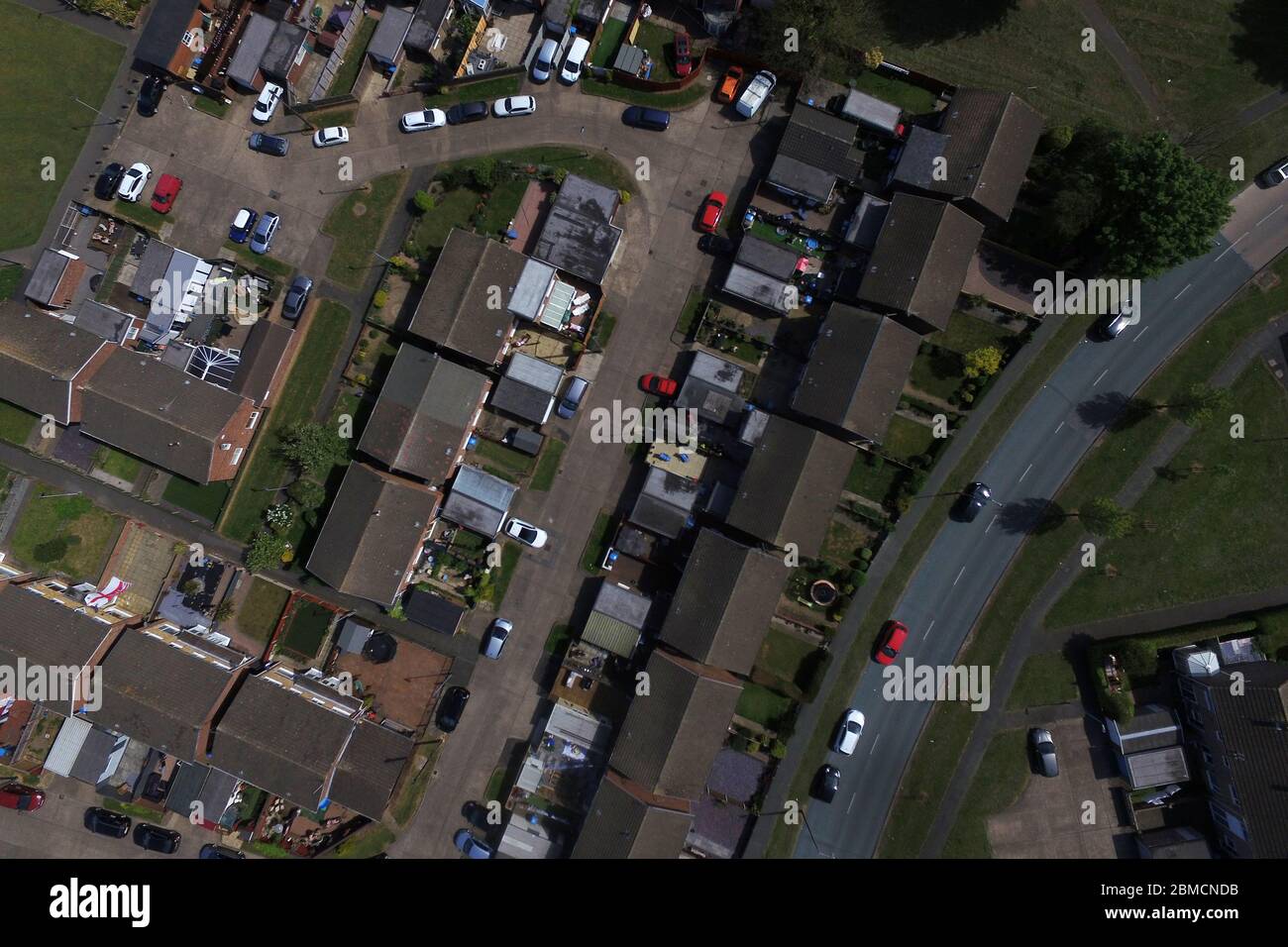 Aerial view of Sutton Park, Hull Stock Photo Alamy