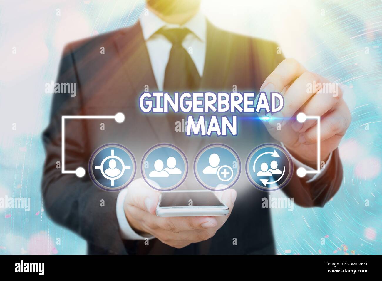 Handwriting text Gingerbread Man. Conceptual photo cookie made of