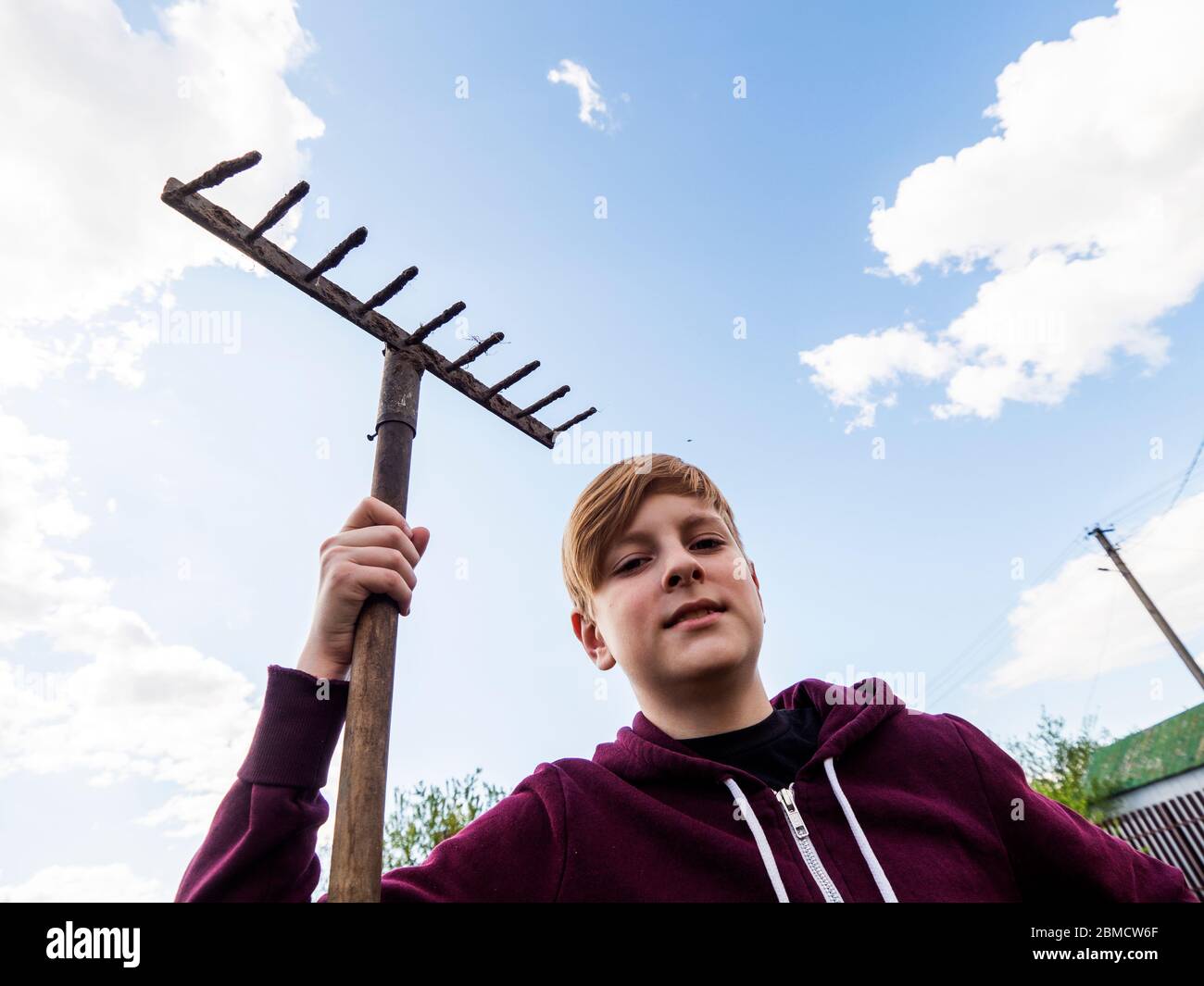 Rake with face hi-res stock photography and images - Alamy