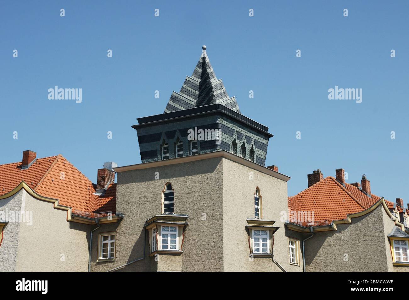 expressionistische Architektur Berlin - Spandau Falkenseer Chausee Stock Photo