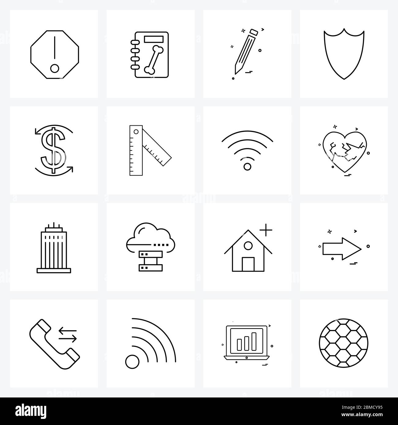How To Draw Set Of Icons