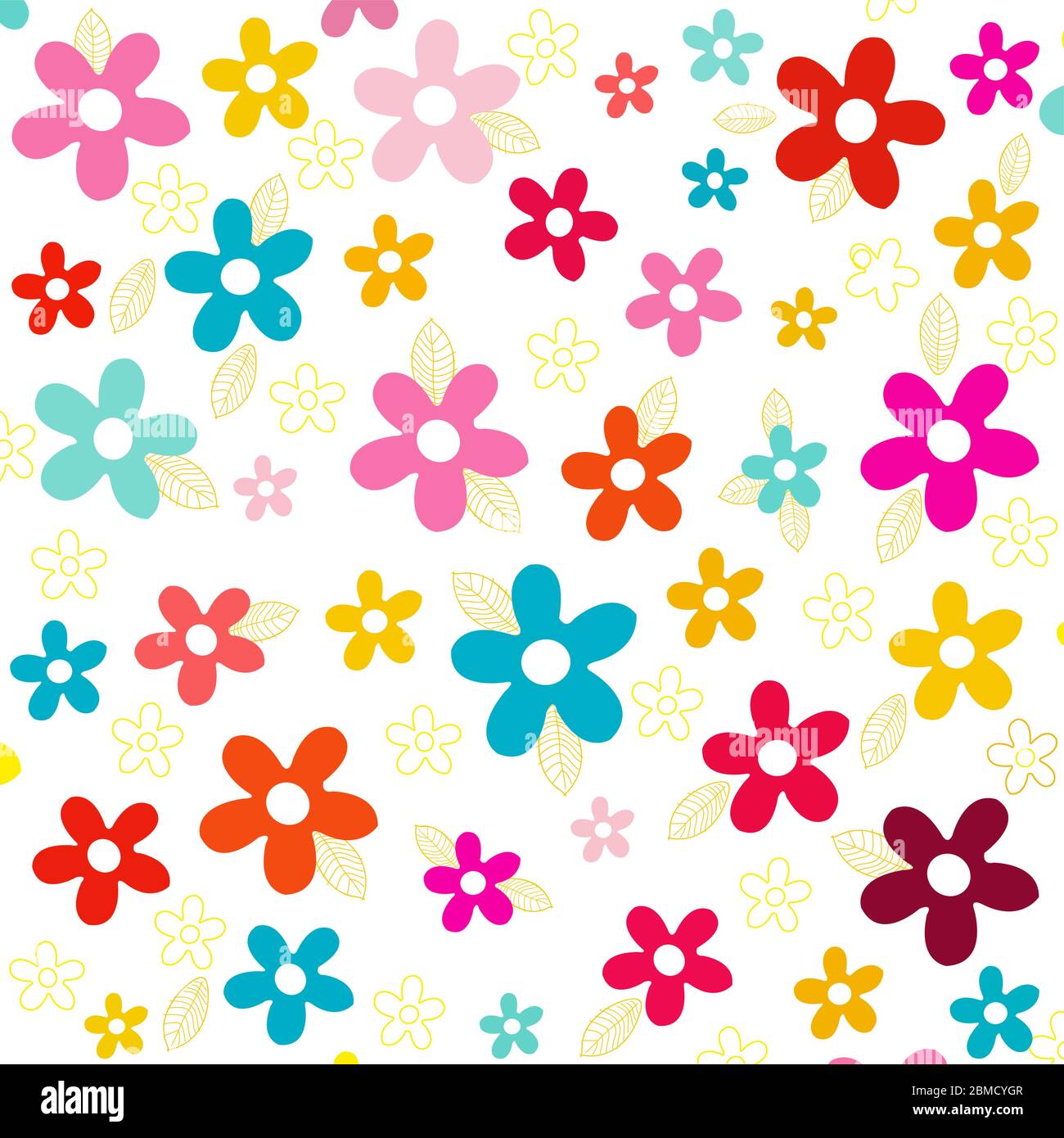 Colorfull flowers Stock Vector Images - Alamy