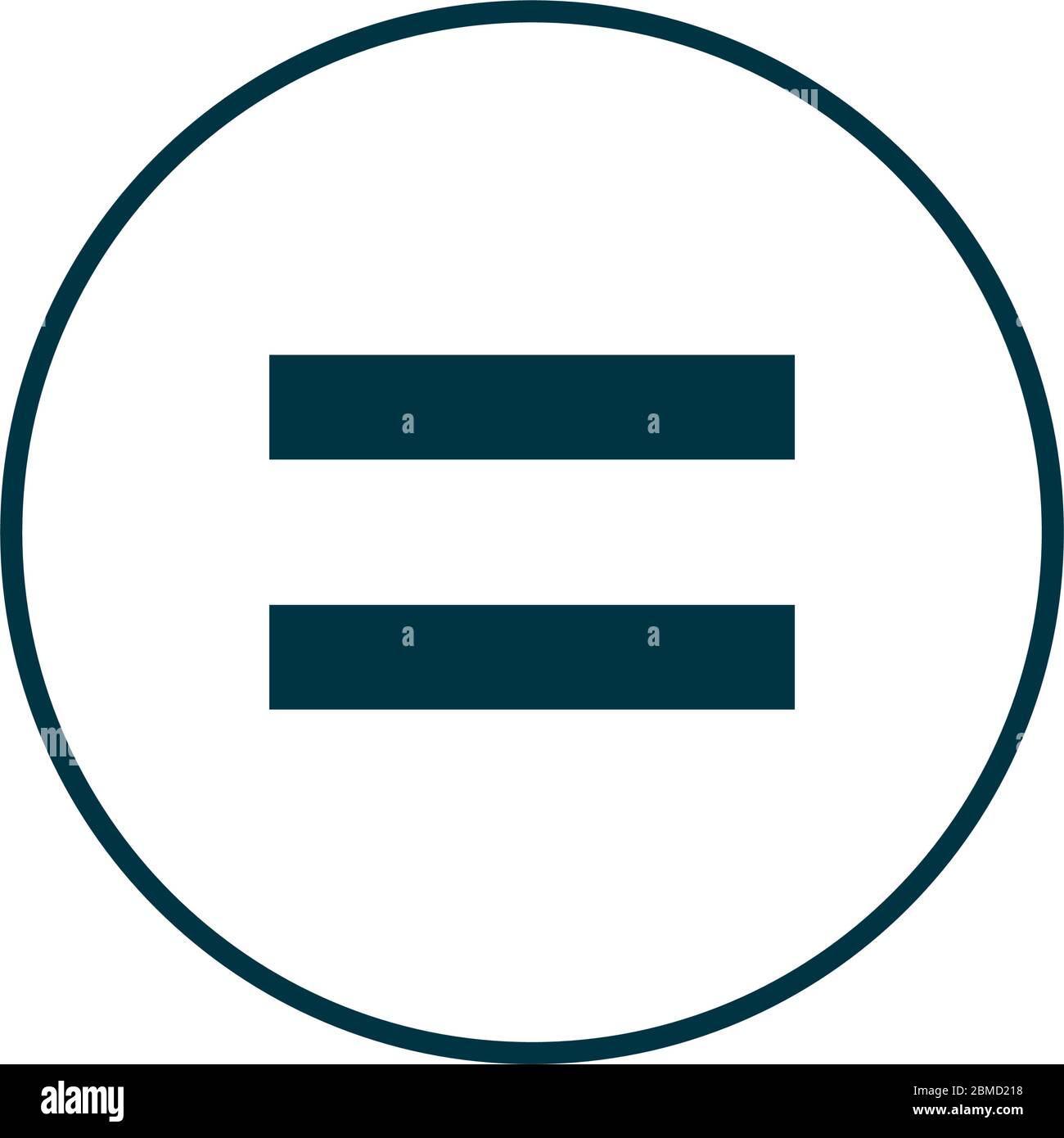  equality line style icon design, Math finance and education theme ...