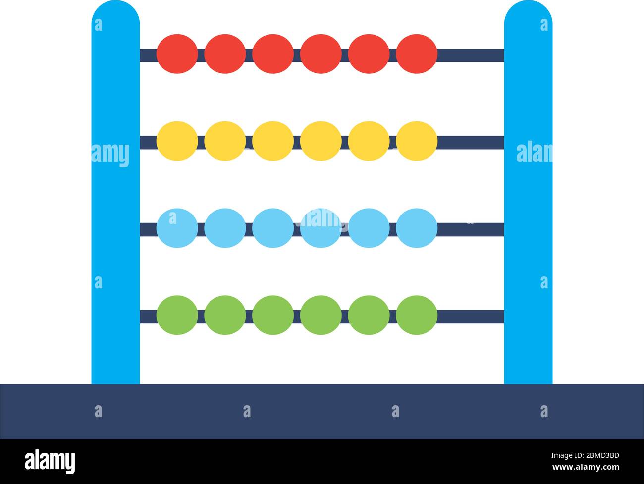 Abacus tool flat style icon design, Game school mathematics finance  education object accounting calculate number and economy theme Vector  illustration Stock Vector Image & Art - Alamy