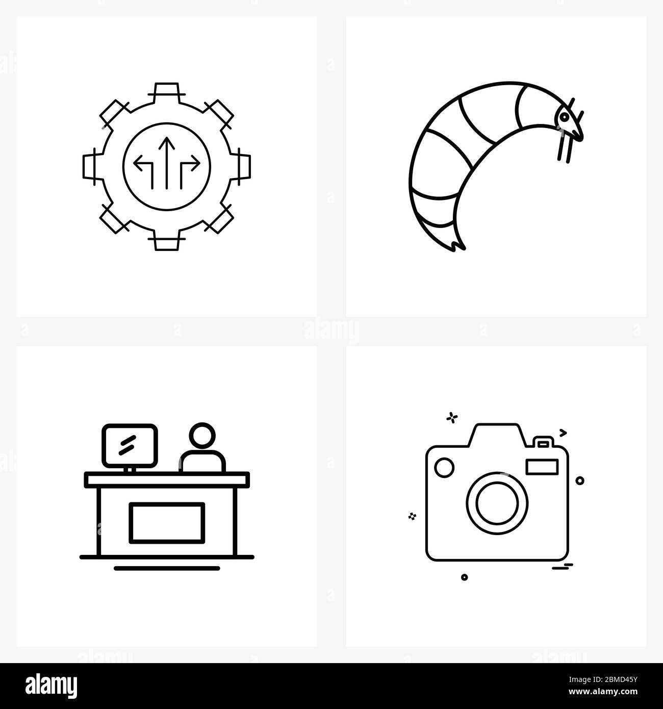 Isolated Symbols Set of 4 Simple Line Icons of login, ear ring, software, camera, earring Vector Illustration Stock Vector Image & Art - Alamy