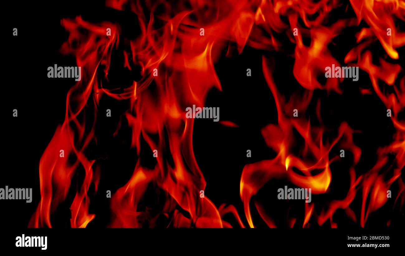 Abstract Red Flames On Dark Background Stock Photo Alamy