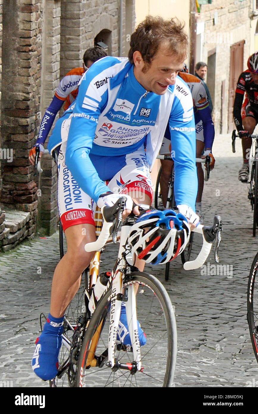Michele Scarponi  of Androni Giocattoli - Serramenti PVC Diquigiovanni  during the Tirreno - Adriatico  2010,Stage 6 cycling race,Montecosaro - Macerata(134Km) on March 15, 2010 in Macerata Italie - Photo Laurent Lairys / DPPI Stock Photo