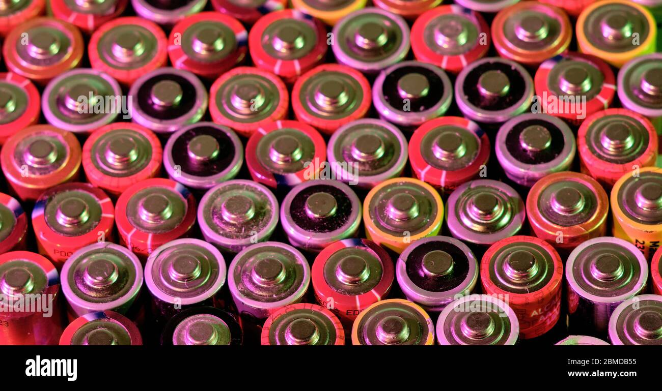 Batteries and more bateries Stock Photo Alamy